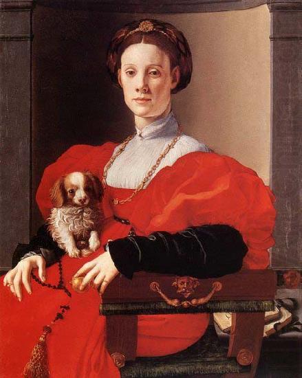 Pontormo, Jacopo Portrait of a Lady in Red